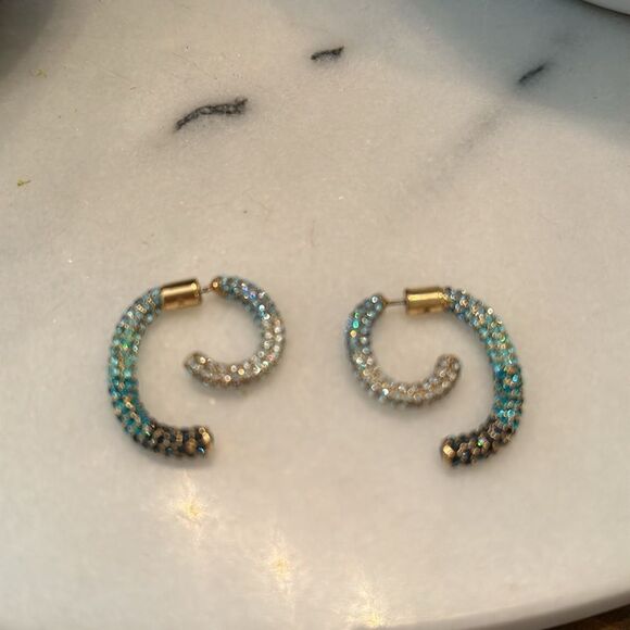 DeMarson Water Pavé Luna Convertible Earrings - Picture 3 of 4